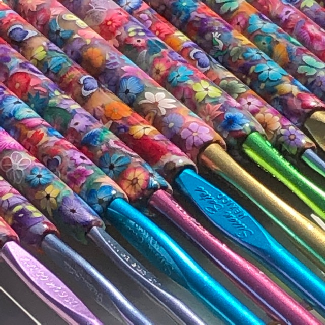 Polymer Clay Covered Crochet Hooks