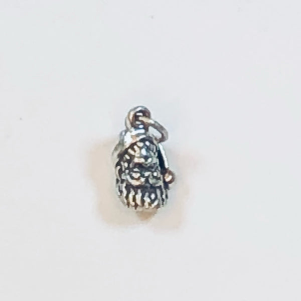 Beautiful Tiny .925 Sterling Silver 3D Santa Claus Charm