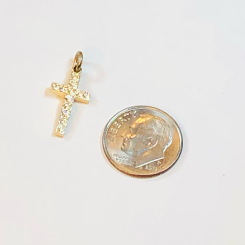 Gold Plated Embellished Cross Charms - Set of Thirty