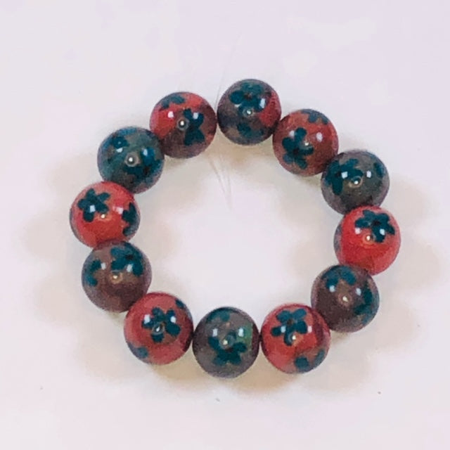 Jenn Ross Designs Autumn and Teal Polymer Clay Beads